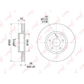 Диск тормозной передний (300x28) <b>LYNXAUTO BN-1461</b>