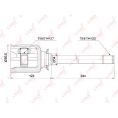 Шрус внутренний R LEXUS RX300 03-08, TOYOTA Highlander 2.4-3.3 00-07 / RAV 4 II 2.0 01-05 <b>LYNXAUTO CI-3729</b>