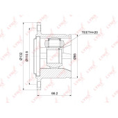 Шрус внутренний подходит для TOYOTA Altezza 2.0 98-05 / Harrier 2.4-3.0 97-03 / Highlander 2.4-3.0 00-07 / Mark 2/Chaser/Cresta(80/90/100/110) 1.8-2.4D >07 / Verossa 2.0 01-04, LEXUS RX300 <b>LYNXAUTO CI-3764</b>