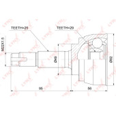 Шарнирный комплект приводного вала LYNXauto CO-3756