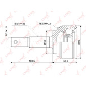 Шрус наружный подходит для NISSAN Almera(N16) 1.5 00-06 / Almera Classic 1.6 06> <b>LYNXAUTO CO-3896</b>
