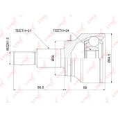 Шрус наружный MAZDA CX-5 2.0 2WD 11-17 <b>LYNXAUTO CO-3918</b>