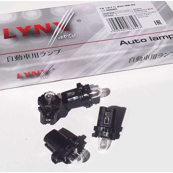 Лампа накаливания T5 12В 1.2Вт LYNXauto L13258D-1