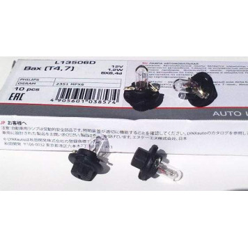 Лампа накаливания 12В 1.2Вт LYNXauto L13506D-2