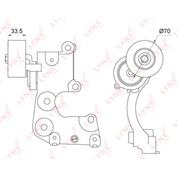 Натяжитель ремня LYNXauto PT-3223-1