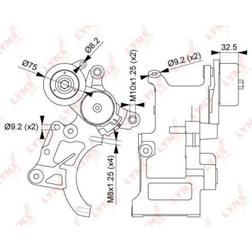 Натяжитель ремня LYNXauto PT-3264