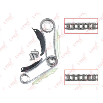 Комплект цепи грм подходит для BMW 1(E87) 2.0D 03-11 / 3(E46/E90-E93) 2.0D 01-11 / 5(E60/E61) 2.0D 05-08 <b>LYNXAUTO TK-0006</b>