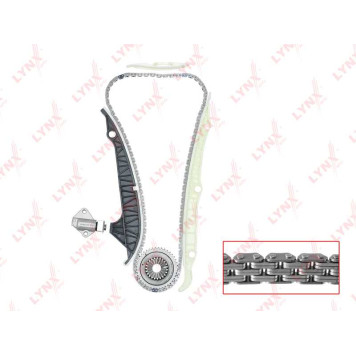 Комплект цепи грм подходит для AUDI A3 1.8T-2.0T 03-12 / A4 1.8T-2.0T 07-15 / A5 1.8T-2.0T 07-17 / A6 2.0T 11> / A8 2.0T 12> / Q3 2.0T 11> / Q5 2.0T 08> / TT 1.8T-2.0T 06-14, SKODA Octavia <b>LYNXAUTO TK-0009</b>