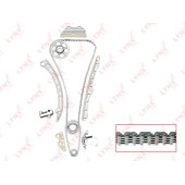 Комплект цепи грм подходит для HONDA Accord VII 2.4 03-08 / CR-V II-III 2.4 01> (для двс K24A, K24Z) <b>LYNXAUTO TK-0015</b>
