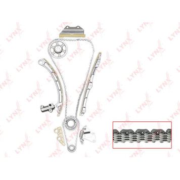 Комплект цепи грм подходит для HONDA Accord VII 2.0 03-08 / Civic VII 2.0 01-05 / CR-V II 2.0 01-07 / FR-V 2.0 05> / Stream(RN) 2.0 01> (для двс K20A) <b>LYNXAUTO TK-0016</b>