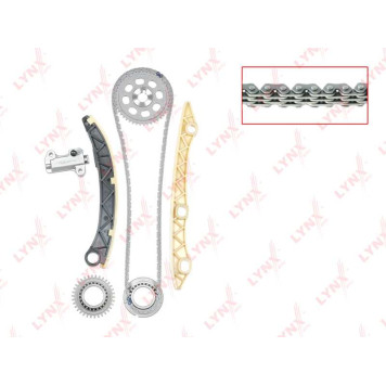 Комплект цепи грм подходит для HONDA Accord VIII 2.0 08-15 / Civic(FD/FK) 1.8 05> / CR-V III 2.0 07> / FR-V 1.8 07> (для двс R16A-R20A) <b>LYNXAUTO TK-0019</b>