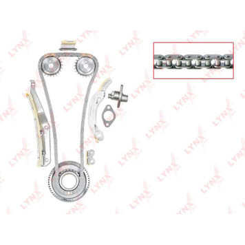 Комплект цепи грм подходит для MITSUBISHI Pajero III 3.2D 00-06 (для двс 4M41) <b>LYNXAUTO TK-0023</b>