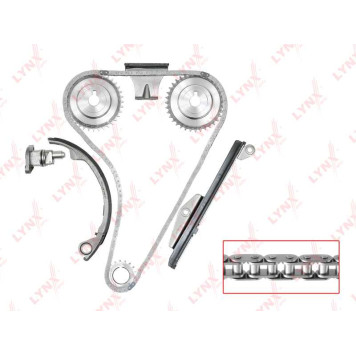 Комплект цепи грм подходит для NISSAN Almera Tino 2.0 00-03 / Avenir(W11) 2.0 97-05 / Primera(P10/P11) 2.0 90-01 / Serena(C23/C24) 2.0 92-05 / Sunny(N14) 2.0 90-95 (для двс SR) <b>LYNXAUTO TK-0031</b>