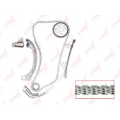 Комплект цепи грм подходит для TOYOTA Yaris(P10) 1.0 99-05 / Platz 1.0 99-05 (для двс 1SZ) <b>LYNXAUTO TK-0036</b>