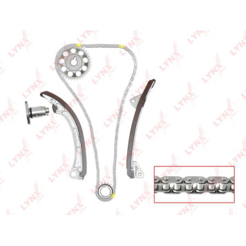 Комплект цепи грм подходит для TOYOTA Auris(E15) 1.4 07-12 / Avensis(T22/T25) 1.6-1.8 00-08 / Celica 1.8 99-05 / Corolla(E11/E12) 1.4-1.8 00-06 / Corolla Verso 1.4-1.8 00-09 / Isis 1.8 04> <b>LYNXAUTO TK-0038</b>