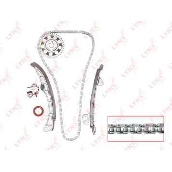 Комплект цепи грм подходит для TOYOTA Allion/Premio(T24) 1.5 01-05 / bB I 1.5 00-05 / Corolla(E12) 1.5 01-07 / Echo 1.5 99-05 / Ist 1.5 04-07 / Platz 1.5 99-05 / Porte 1.5 04-12 / Prius 1. <b>LYNXAUTO TK-0040</b>