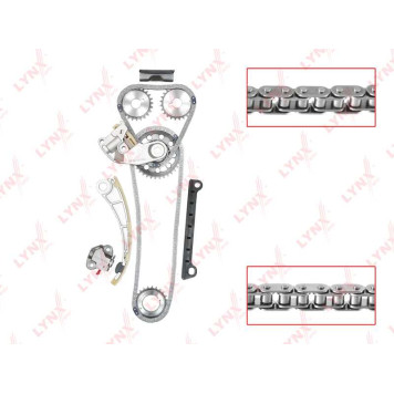 Комплект цепи грм подходит для SUZUKI Baleno 1.8 96-02 / Grand Vitara I-II 2.0 98> / Vitara 2.0 96-98 (для двс J18A, J20A) <b>LYNXAUTO TK-0048</b>