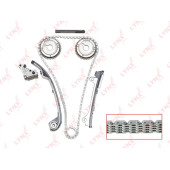 Комплект цепи грм подходит для NISSAN Almera(N16) 1.5-1.8 00> / Almera Tino 1.8 00-06 / Avenir(W11) 1.8 97-05 / Primera(P11/P12) 1.6-1.8 96> (для двс QG) <b>LYNXAUTO TK-0052</b>