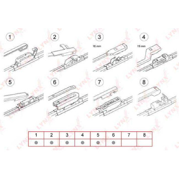 Щетка стеклоочистителя бескаркасная LYNXauto XF400-1