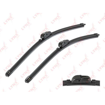 Бескаркасные щетки стеклоочистителя, комплект 530мм+480мм подходит для VW Bora 00-05 / Golf IV 97-05 / Polo 01-09, MAZDA 3(BK) 03-09 <b>LYNXAUTO XF5348S</b>
