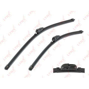 Бескаркасные щетки стеклоочистителя, комплект 530мм+480мм подходит для AUDI A3 03-12, SKODA Octavia(1Z) 04-13, VW Golf V 03-08 / Jetta III 05-10 <b>LYNXAUTO XF6048S</b>