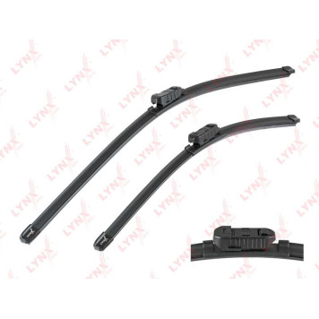 Бескаркасные щетки стеклоочистителя, комплект 530мм+480мм подходит для VOLVO C30 06-12 / S40 II 04> / S60 II 10> / S80 II 06> / XC60 08> / XC70 II 07> <b>LYNXAUTO XF6550P</b>