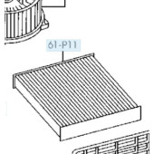 Фильтр салона M2 Cabin M2MZD09K угольный   = AC-401E