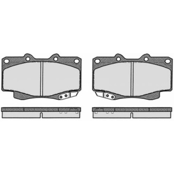 Колодки тормозные TOYOTA LAND CRUISER 70/80/90/4 RUNNER 87- передние <b>MAFF 7.580.0</b>