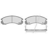 Колодки тормозные MITSUBISHI OUTLANDER 03>/PAJERO 90>00/00> передние <b>MAFF 7.591.0</b>