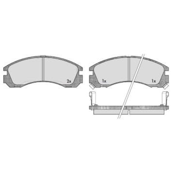 Колодки тормозные MITSUBISHI OUTLANDER 03>/PAJERO 90>00/00> передние <b>MAFF 7.591.0</b>