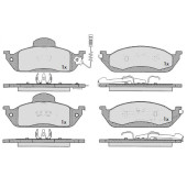 Колодки тормозные MERCEDES W163 ML230-ML430 передние <b>MAFF 7.735.0</b>