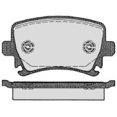 Колодки тормозные VOLKSWAGEN TOURAN 03>/CADDY/G5/G6 задние <b>MAFF 7.818.0</b>
