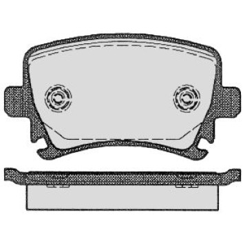 Колодки тормозные VOLKSWAGEN TOURAN 03>/CADDY/G5/G6 задние <b>MAFF 7.818.0</b>