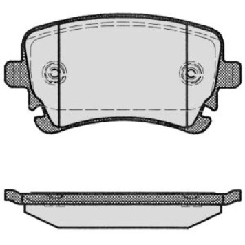 Колодки торм зад A6 04- (GDB1516) <b>MAFF 7.819.1</b>