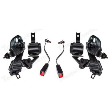 Ремень безопасности ВАЗ 2170 передний инерционный (2шт) с замком <b>Македония 2170-8217008-30</b>