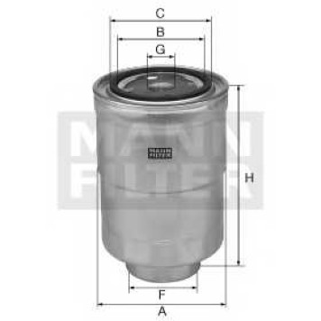 Фильтр топливный MANN-FILTER WK 828 x-2