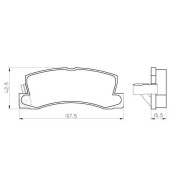 Колодки тормозные дисковые к-т Toyota <b>МАРКОН 08900155</b>