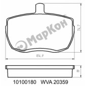 Колодки тормозные дисковые к-т Fiat Ford Alfa Romeo DAF Iveco подходит для LAND ROVER Rover <b>МАРКОН 10100180</b>