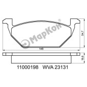 Колодки тормозные дисковые к-т Audi Skoda Seat Volkswagen <b>МАРКОН 11000198</b>