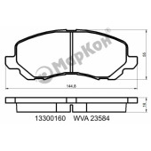 Колодки тормозные дисковые к-т Mitsubishi Lancer Citroen Jeep <b>МАРКОН 13300160</b>