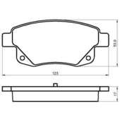 Колодки тормозные дисковые к-т Ford Transit 2006- дисковые задние <b>МАРКОН 14700170</b>