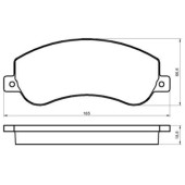 Колодки тормозные дисковые к-т Ford Transit <b>МАРКОН 14900188</b>