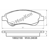 Колодки тормозные дисковые к-т с мех. индикатором износа Honda CR-V III передние <b>МАРКОН 18602190</b>