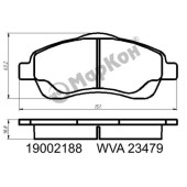 Колодки тормозные <b>МАРКОН 19002188</b>