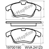 Колодки тормозные дисковые к-т Ford подходит для VOLVO <b>МАРКОН 19700190</b>