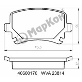 Колодки тормозные дисковые к-т Skoda Octavia <b>МАРКОН 40600170</b>