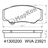 Колодки тормозные дисковые к-т Fiat Ducato <b>МАРКОН 41300200</b>