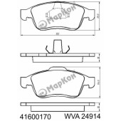 Колодки тормозные дисковые к-т Renault Fluence Megan III Scenic III <b>МАРКОН 41600170</b>