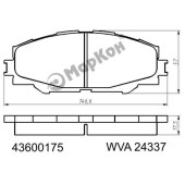 Колодки тормозные <b>МАРКОН 43600175</b>