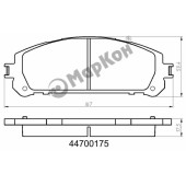 Колодки тормозные дисковые к-т передние LEXUS RX III TOYOTA Prius Plus Highlander <b>МАРКОН 44700175</b>
